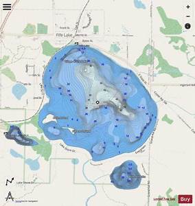 Fife Lake Fishing Map Nautical Charts App