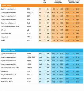 Secondary Glazing Size Guide Table Clearview Secondary Glazing