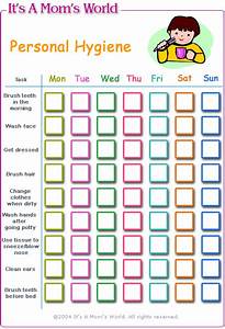 Hygiene Sticker Chart Rules For Kids Challenge Charts For Kids
