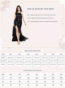 Curve Size Guide A N Luxe Label Size Guide Formal Evening Wear
