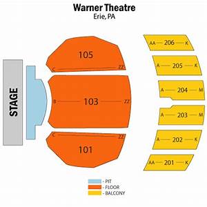 Warner Theater Seating Chart Erie Elcho Table