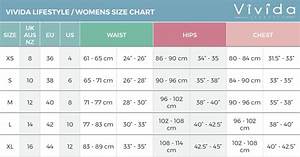 Size Chart Vivida Lifestyle Seafoam