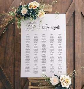 Wedding Seating Chart Template Alphabetical
