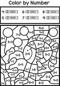 Turkey Color By Number Addition Coloring Page Free Printable Coloring