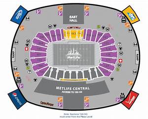 Metlife Stadium Seating Chart Printable