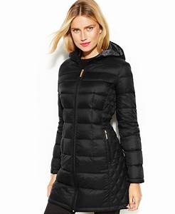 Lyst Michael Kors Michael Quilted Down Packable Puffer Coat In Black