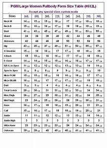 International Size Guide And Measuring Guide Canada