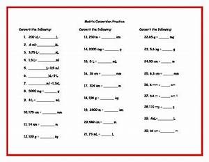 Metric Conversion Chart Hop By The Mind Of A Middle School Teacher