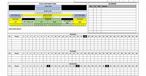 Tuesday Night Football Club Custom Scoresheets Designed Especially For