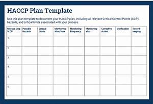 Haccp Plan Template Free