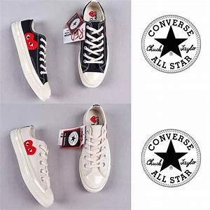 Cdg Play X Converse Classics Original Authentic Canvas Shoes Shoelace