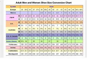 Womens Shoe Size Conversion Chart Us Uk Eu Japanese Reference