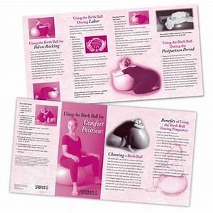 Birth Ball Comfort Pamphlet Childbirth Graphics
