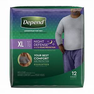 Depend Night Defense Incontinence For Men Overnight Size My