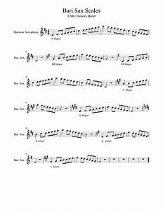 Bari Sax Scales Piano Tutorial