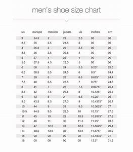 Footwear Size Chart Oakley Shoe Sizes Tapdance Org