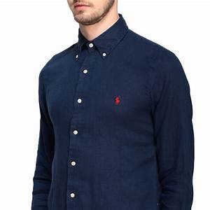 Polo Ralph Linen Shirt With Button Down Collar Shirt Polo