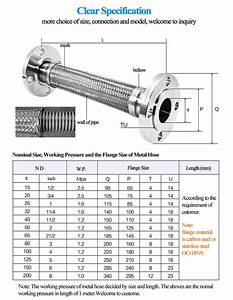 dn50 dn1000 ss braided flexible hose 316 304 material weld connection lined