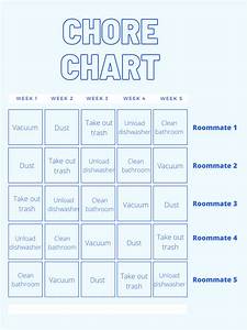 How To Make A Chore Chart For Roommates