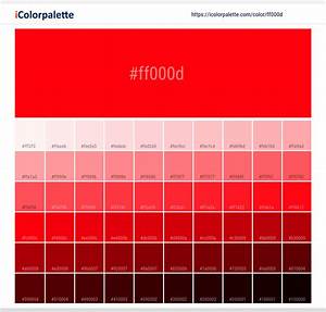 Bright Red Color Ff000d Information Hsl Rgb Pantone