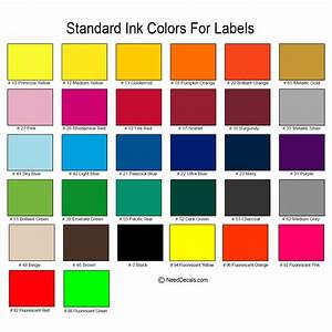 American Standard Color Chart