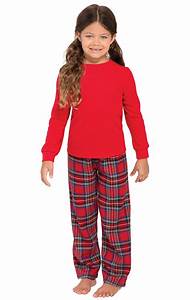 Stewart Plaid Thermal Top Girls Pajamas In Girls Pajamas Onesies