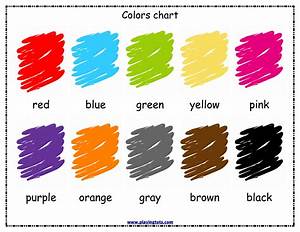 Free Printable Colors Chart For Your Toddler Keywords Free Printable