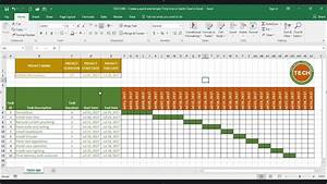 Tech 005 Create A Quick And Simple Time Line Gantt Chart In Excel
