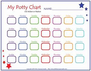 Potty Training Chart Weekly Potty Training Concepts