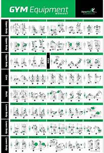 Amazon Com Gym Equipment Exercise Poster For Home Or Fitness Center