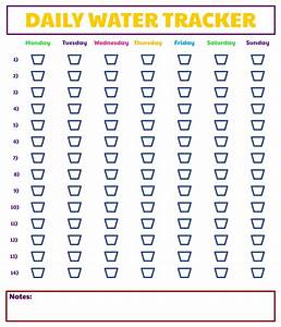 Printable Water Intake Chart By Age Water Intake Chart Water Intake