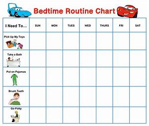 Blank Daily Routine Chart Kids