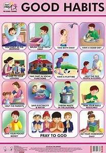 Good Habits Chart In Rithala In 2020 Good Habits For Kids Manners
