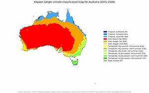 Koppen Climate Classification Map For Australia Future 2071 2100 R