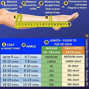 How To Measure Find The Right Size Of Zippered Compression Socks
