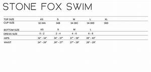 Size Chart Stone Fox Swim