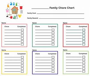 Large Family Chore Chart Printable Printablee