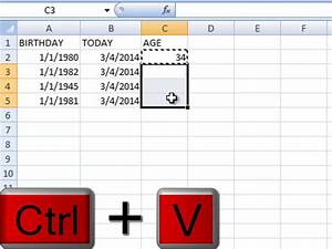 How To Find Age In Excel Sheet Haiper