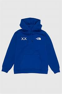 the north face nf x kaws hoodie blå woodwood com