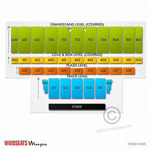 York Fair Seating Chart Vivid Seats