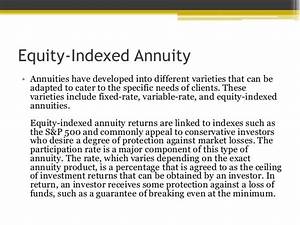 The Equity Indexed Annuity