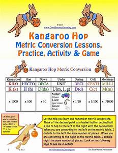Kangaroo Hop Metric Conversion Lesson And Games Good Sensory Learning