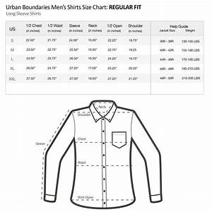 Men 39 S Shirt Size Chart In Inches