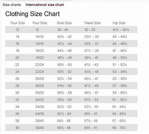  Simpson Jean Size Chart