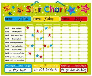 Buy Magnetic Reward Star Chart Suitable For Upto 3 Children Rigid