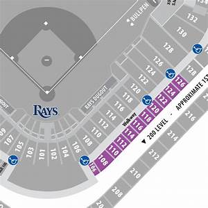 Seating Chart Tropicana Field Rows Elcho Table