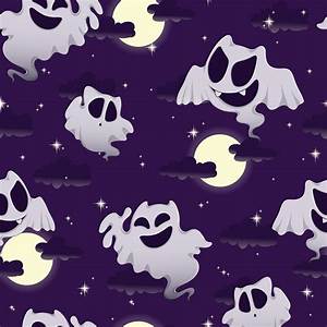 seamless ghost pattern for halloween 667785 vector art at vecteezy