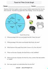 Grade 6 Pie And Circle Graph Worksheets With Sixth Grade Math Problems