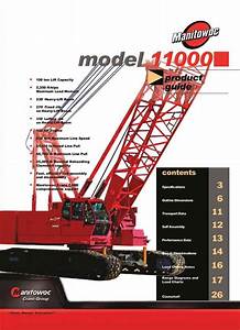 Manitowoc 11000 Load Chart Specification Cranepedia