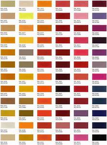 The Color Chart For Different Shades Of Paint